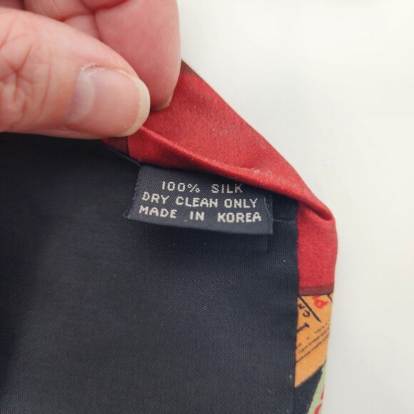 JC de Castelbajac Apple of My Eyes Neck Tie Silk Red Italy Designer Novelty Geek - Picture 8 of 8